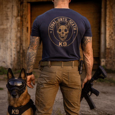 Loyal Until Death - K9 - Herren Shirt